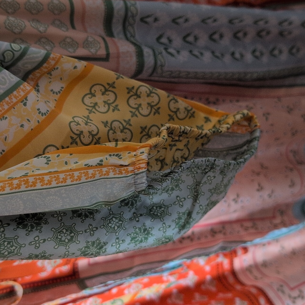 Cato Multi-Color Patchwork Longline Duster - image 3